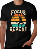 Focus Repeat Rock Climbing Graphic Tee