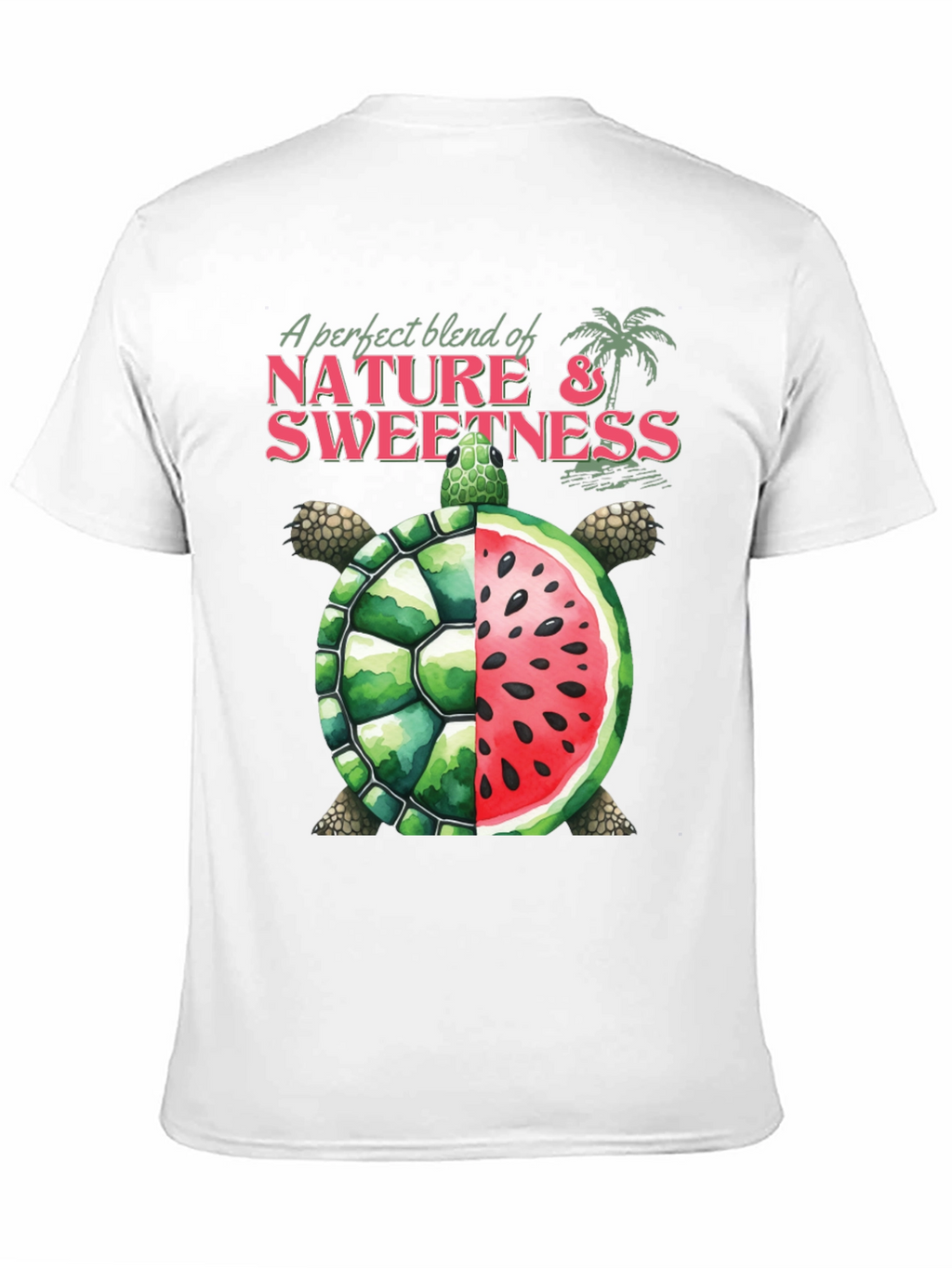 Nature & Sweetness Turtle Watermelon Graphic Tee