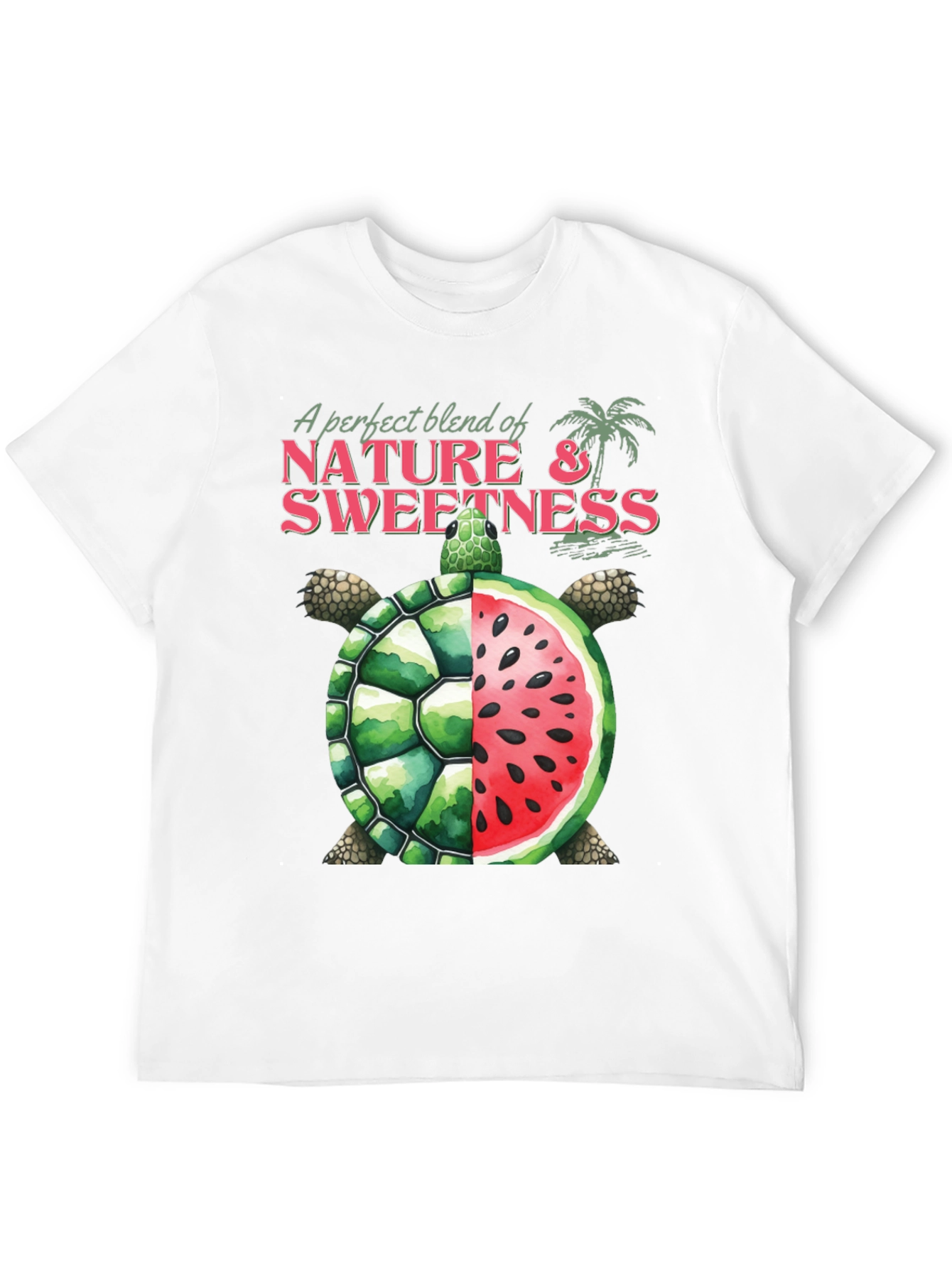 Nature & Sweetness Turtle Watermelon Graphic Tee