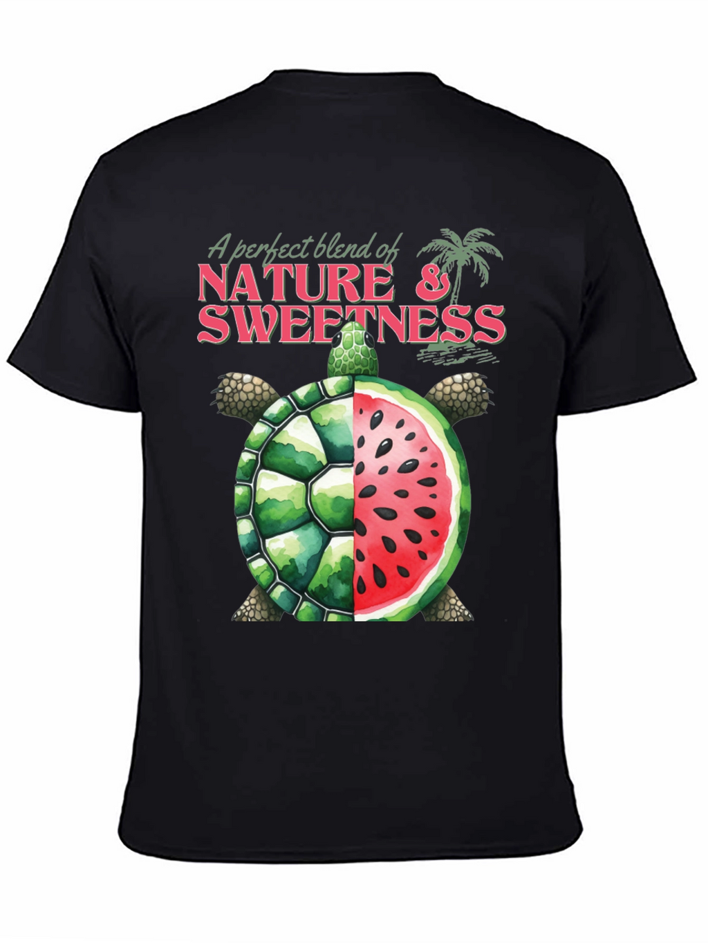 Nature & Sweetness Turtle Watermelon Graphic Tee