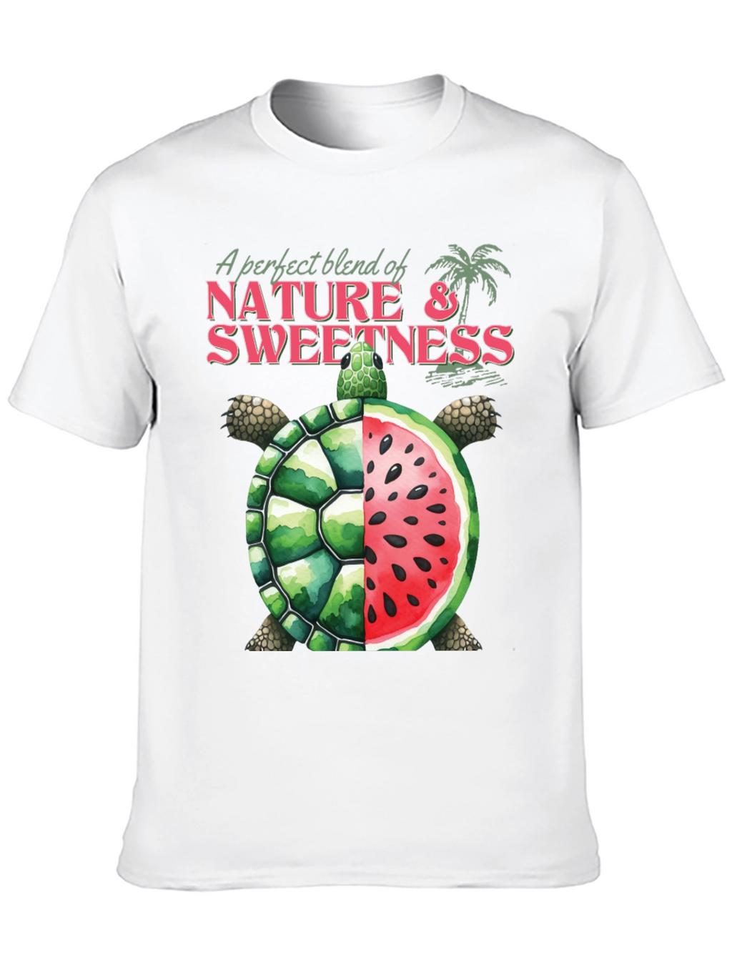 Nature & Sweetness Turtle Watermelon Graphic Tee