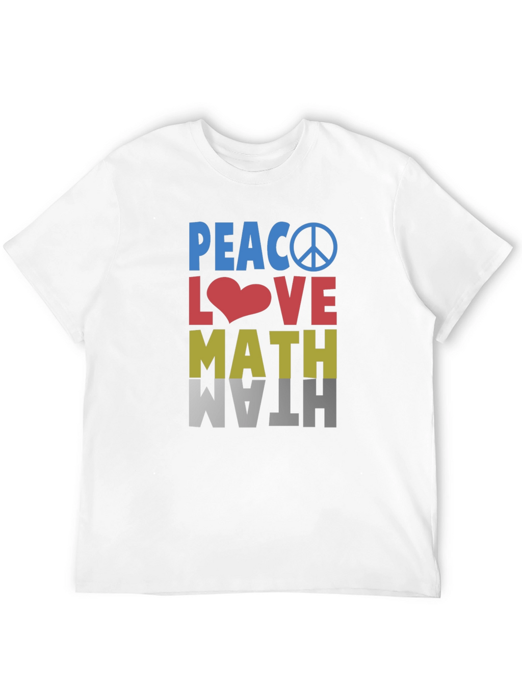 Peace Love Math Graphic T-Shirt