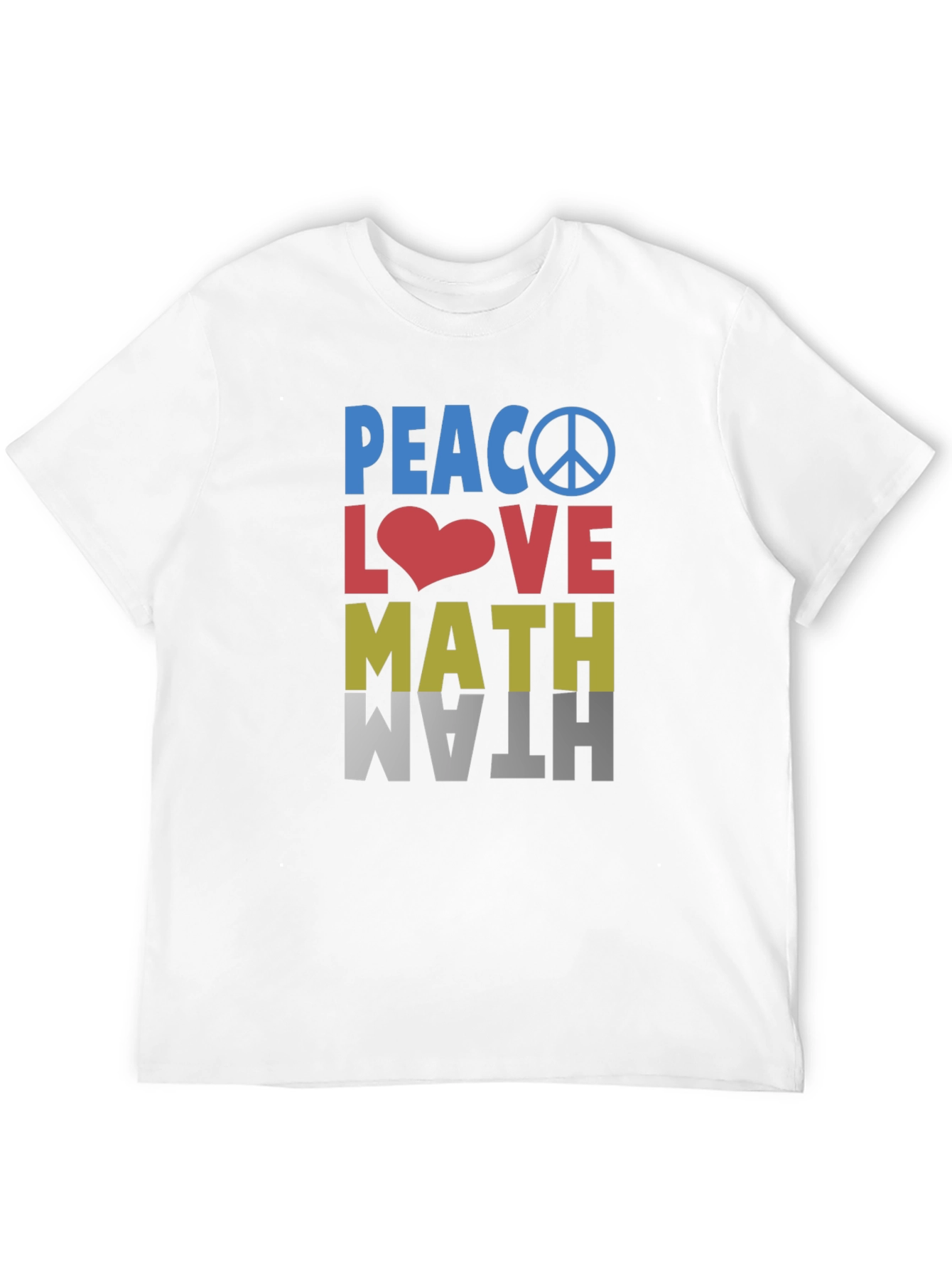 Peace Love Math Graphic T-Shirt
