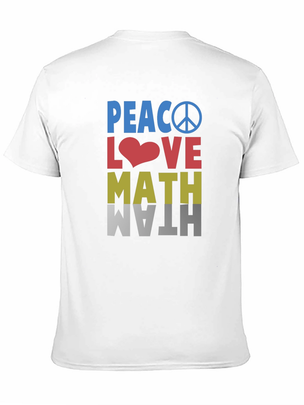 Peace Love Math Graphic T-Shirt