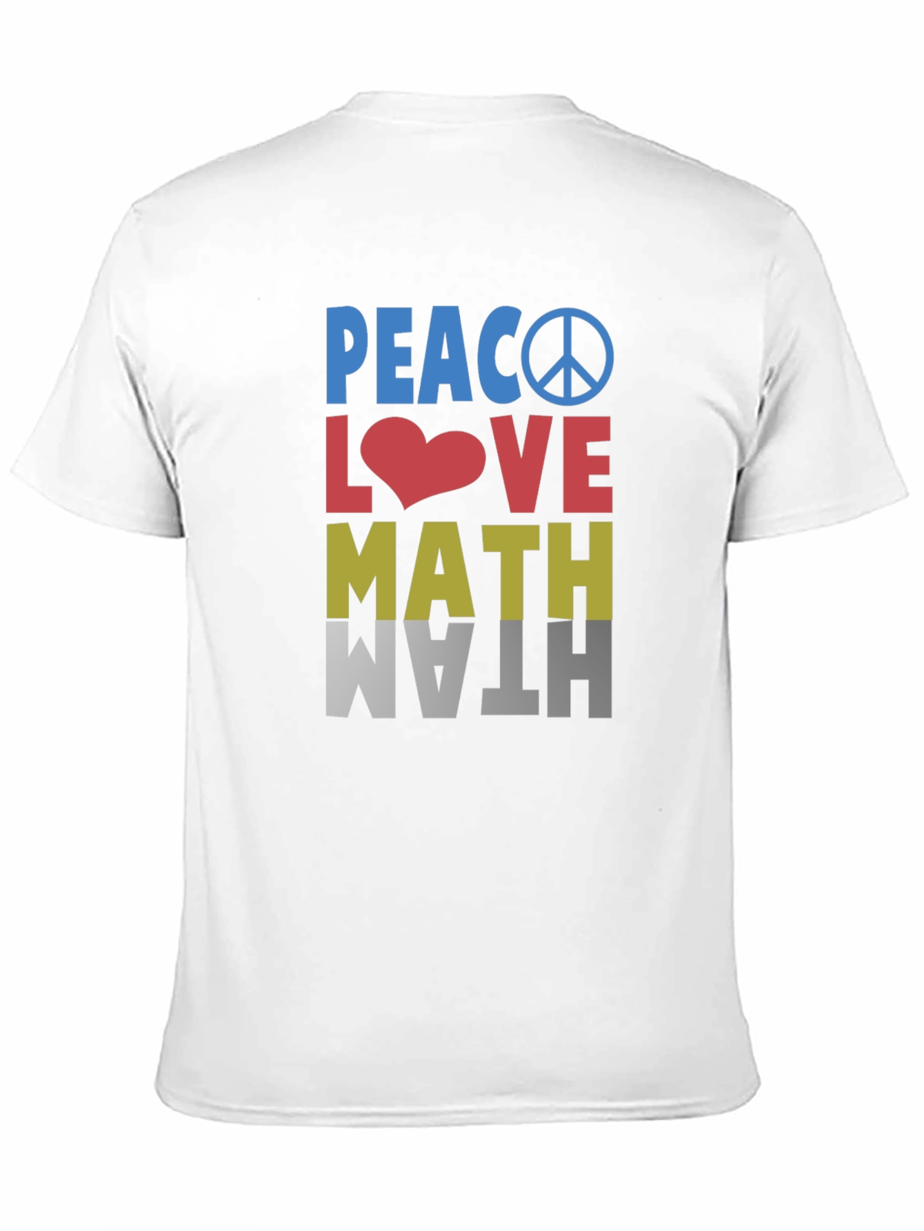 Peace Love Math Graphic T-Shirt