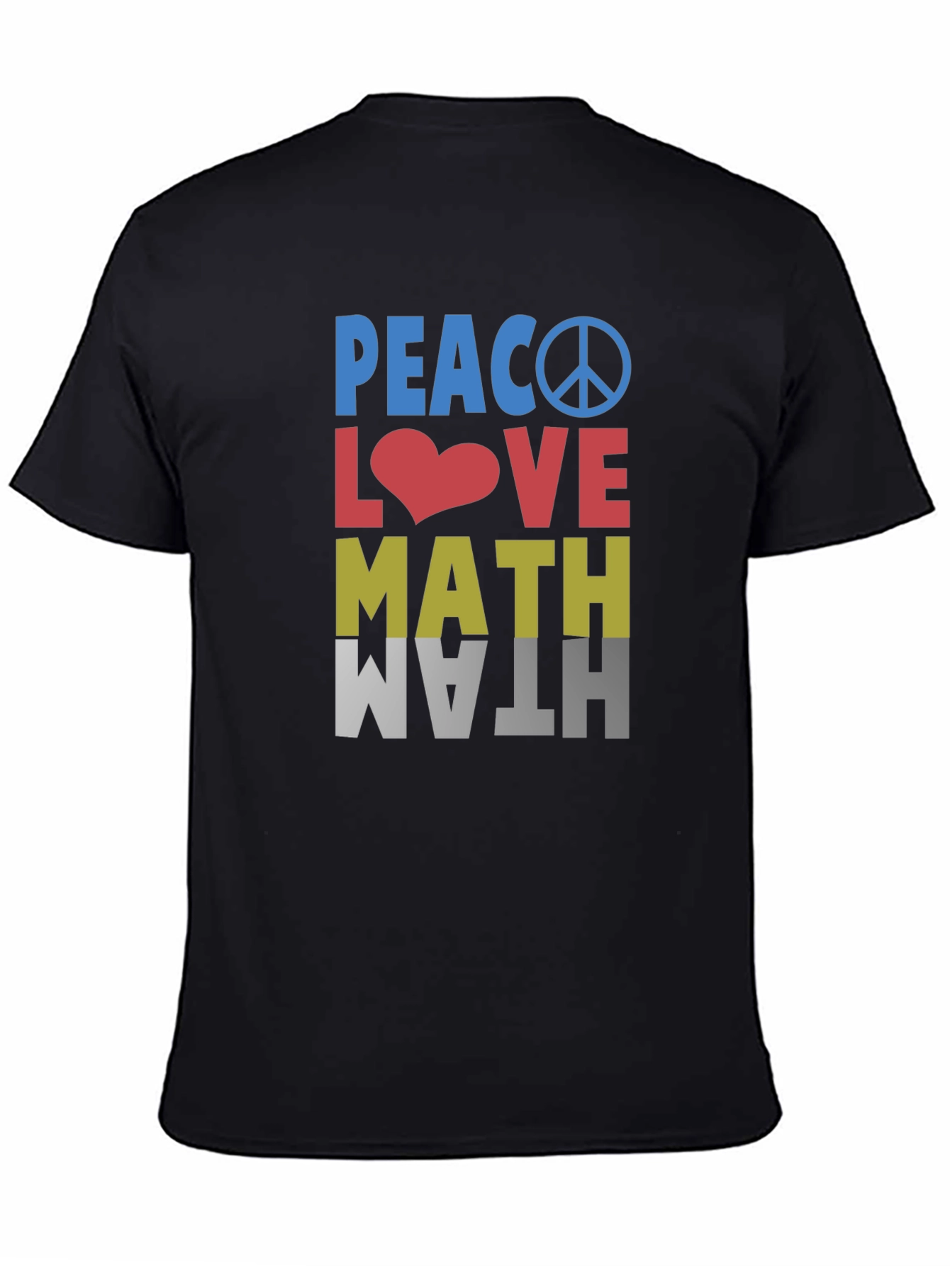 Peace Love Math Graphic T-Shirt