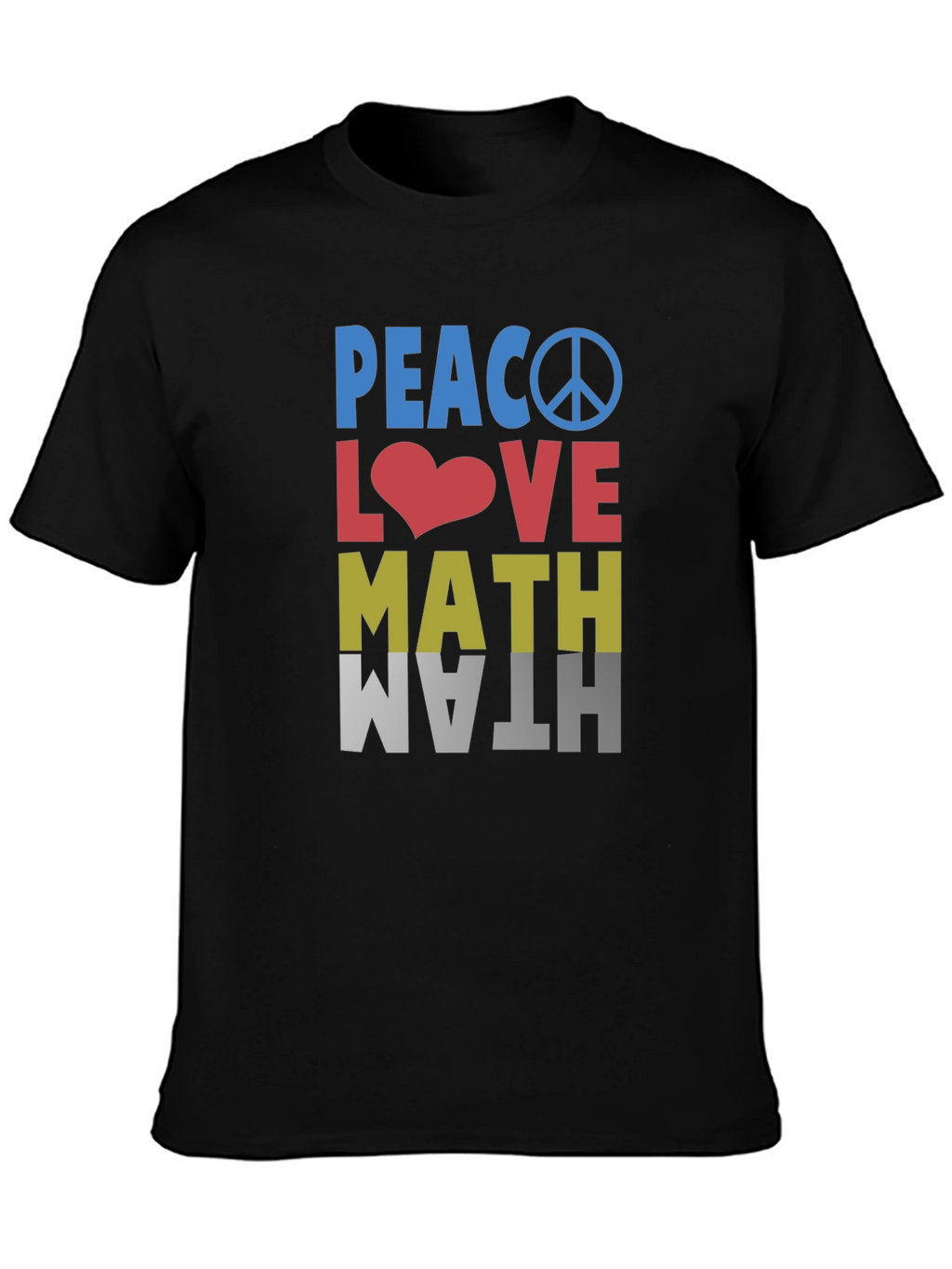 Peace Love Math Graphic T-Shirt