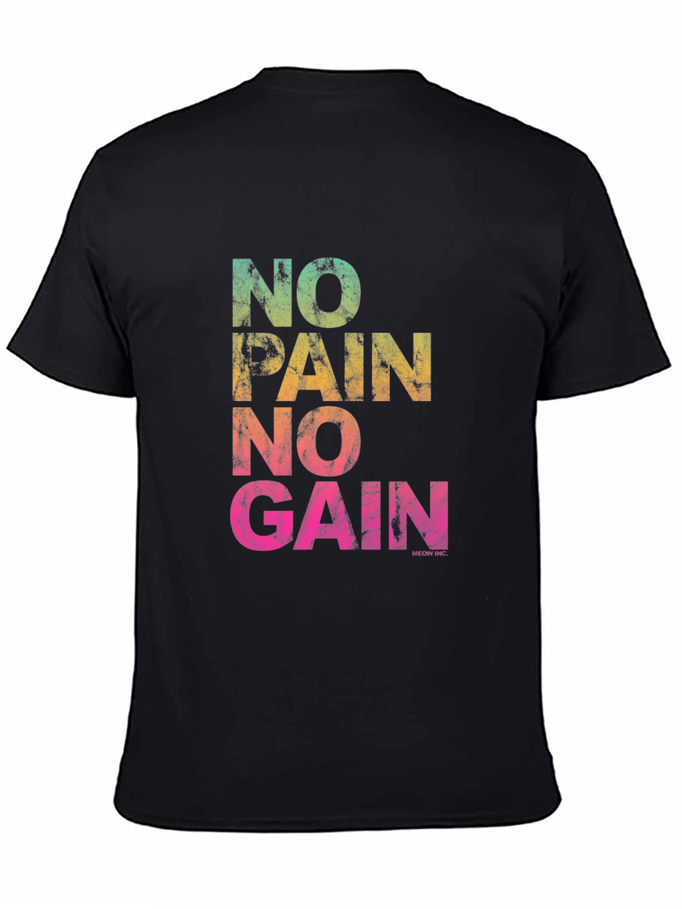 No Pain No Gain Graphic Tee - Mens Black T-Shirt