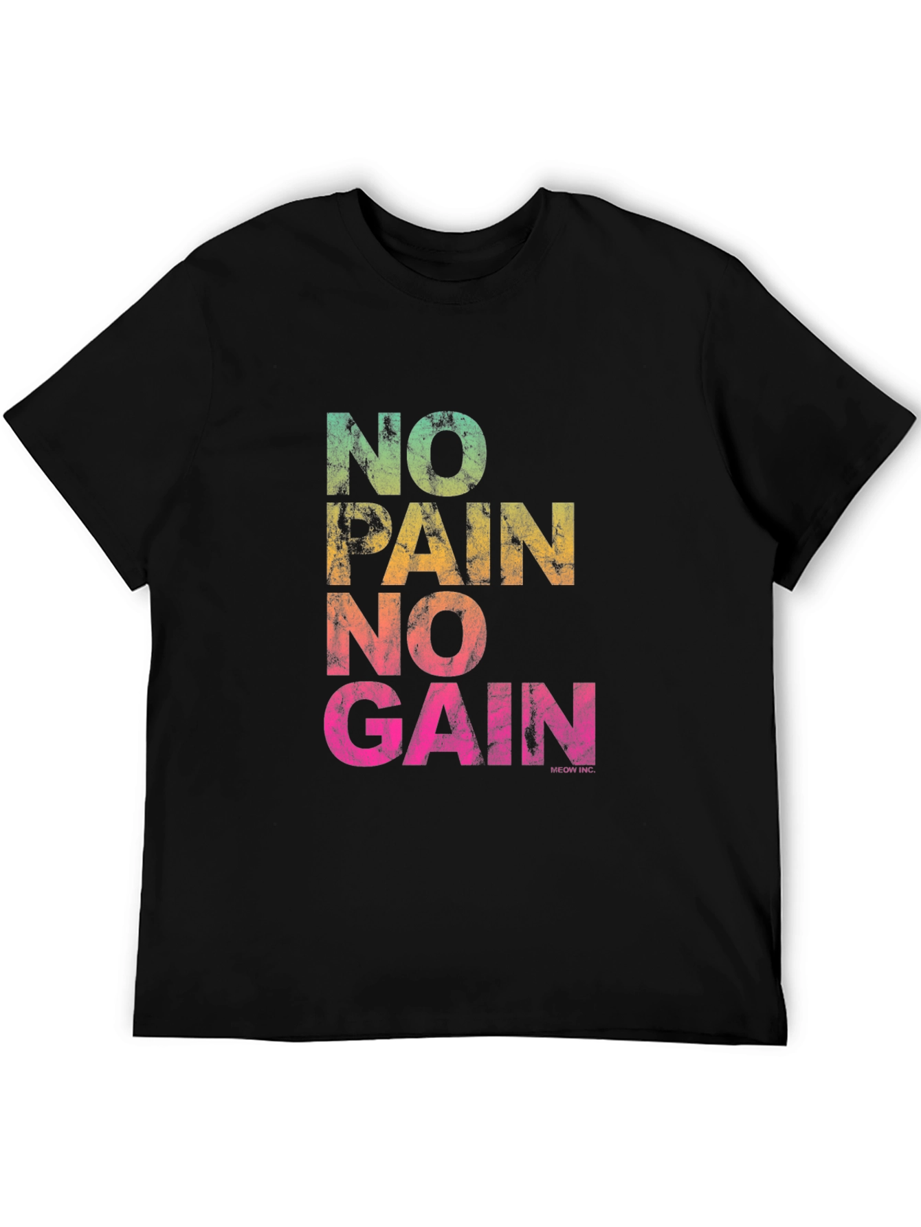 No Pain No Gain Graphic Tee - Mens Black T-Shirt