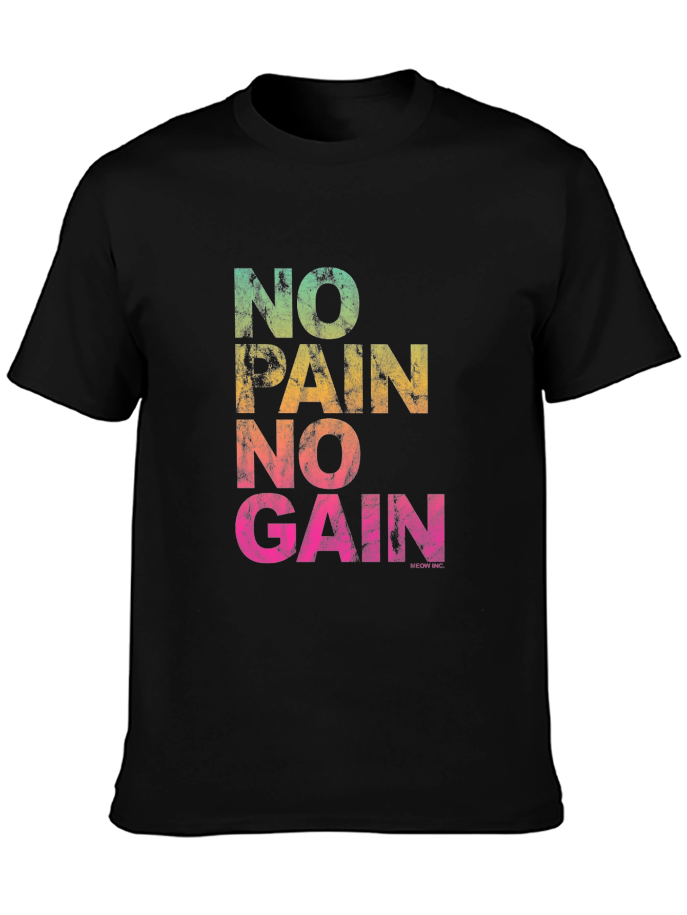 No Pain No Gain Graphic Tee - Mens Black T-Shirt