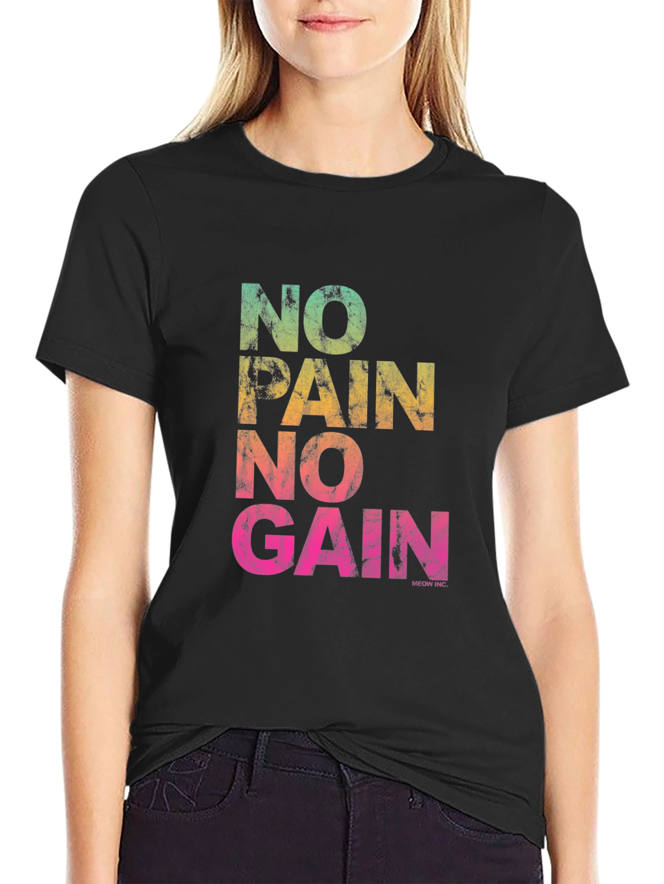 No Pain No Gain Graphic Tee - Mens Black T-Shirt