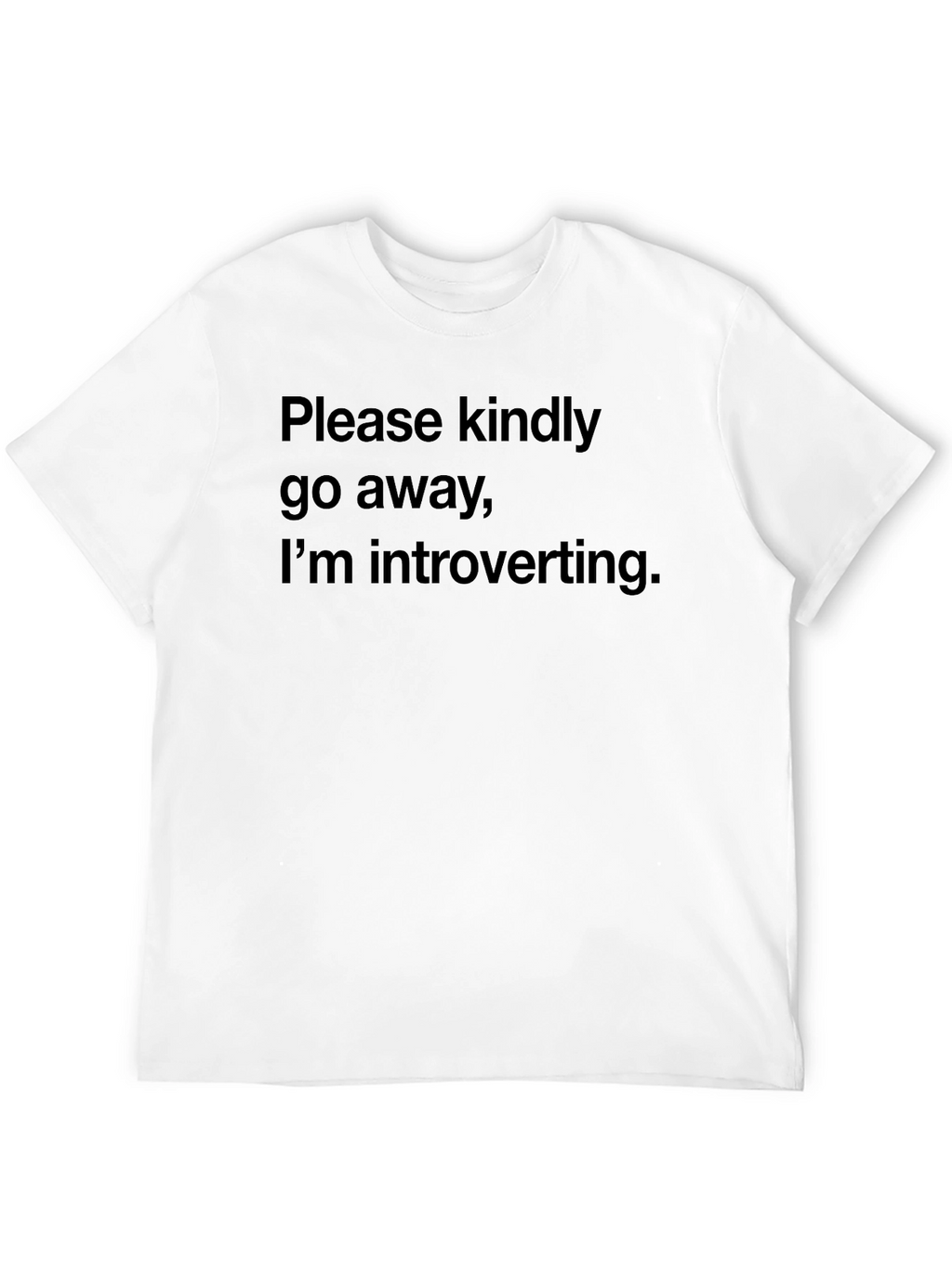 Introvert Humor Tee - Please Kindly Go Away