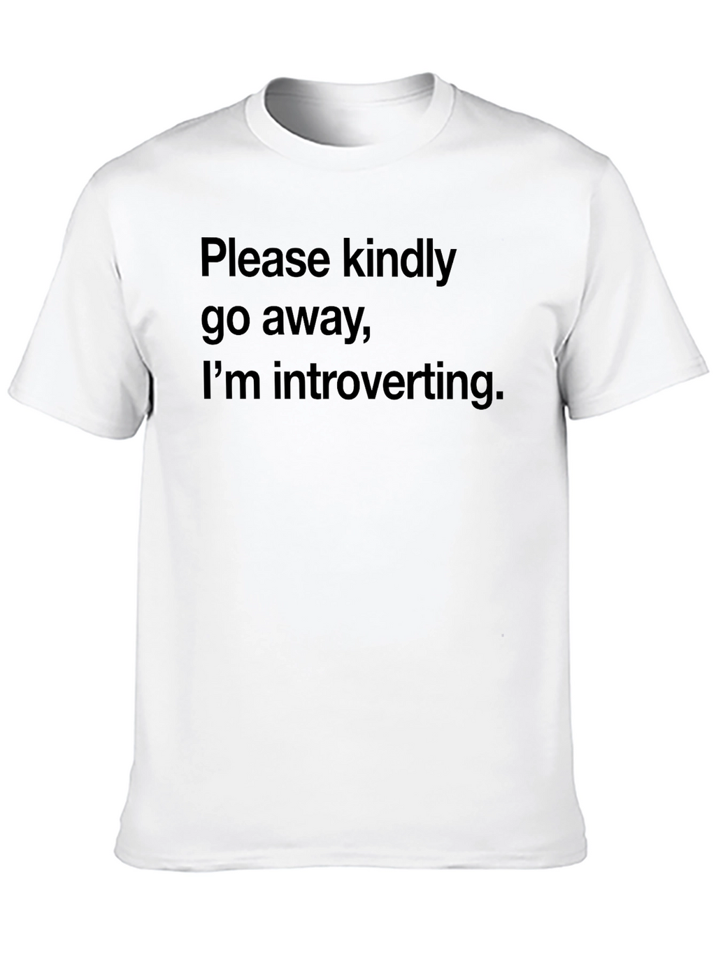 Introvert Humor Tee - Please Kindly Go Away