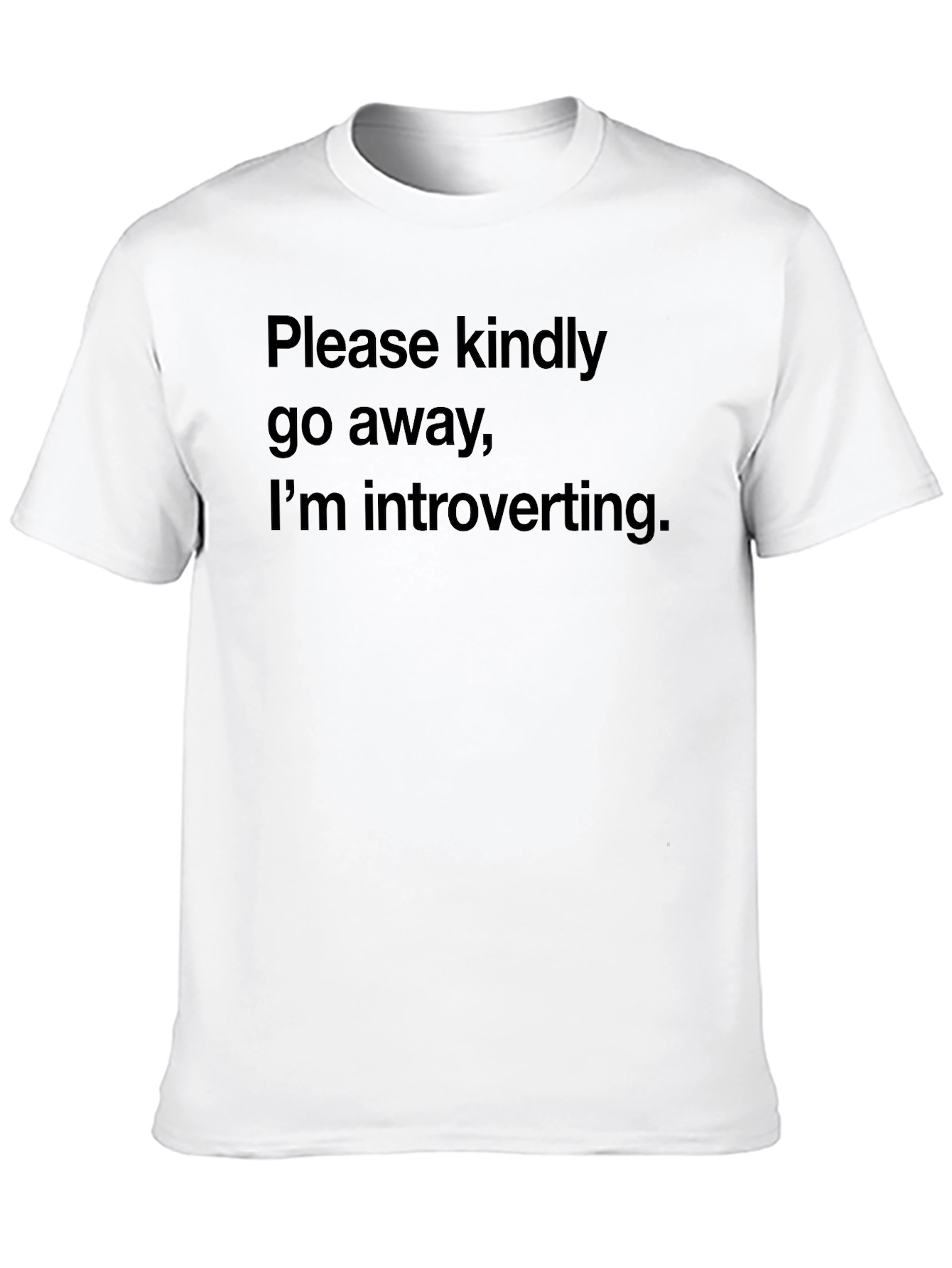 Introvert Humor Tee - Please Kindly Go Away
