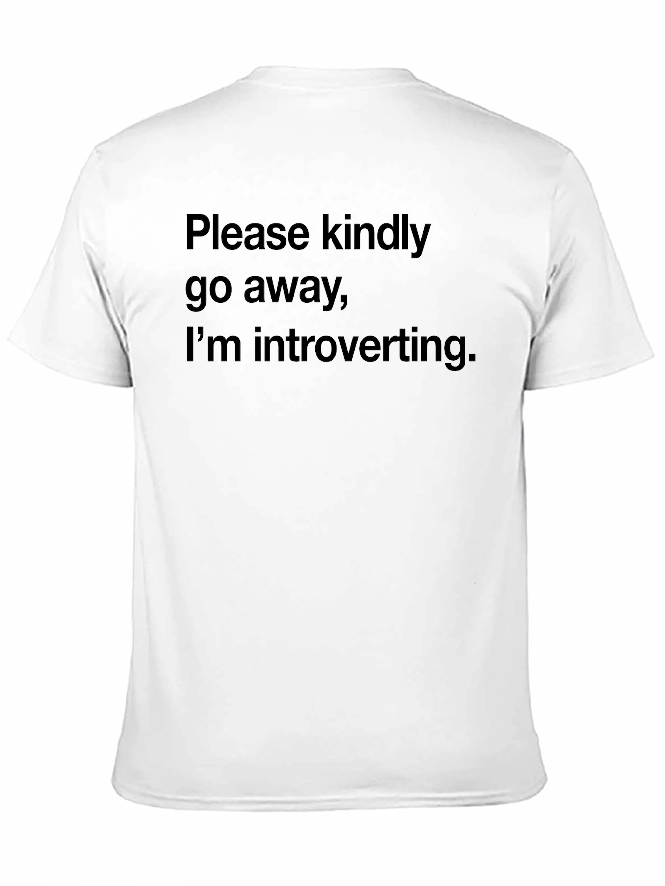 Introvert Humor Tee - Please Kindly Go Away
