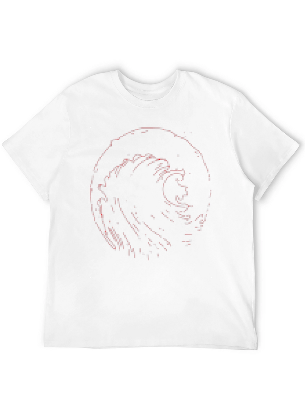 Abstract Wave Graphic Tee - Black