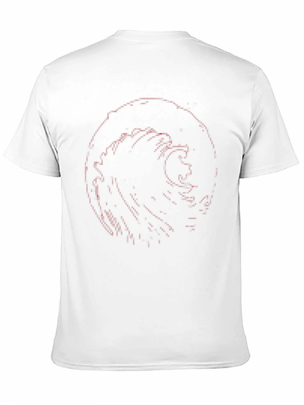 Abstract Wave Graphic Tee - Black