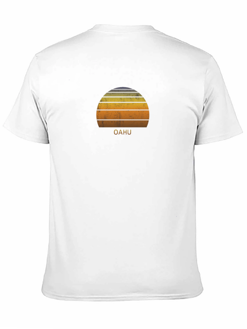 Oahu Sunset Graphic Tee - Retro Style