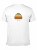 Oahu Sunset Graphic Tee - Retro Style