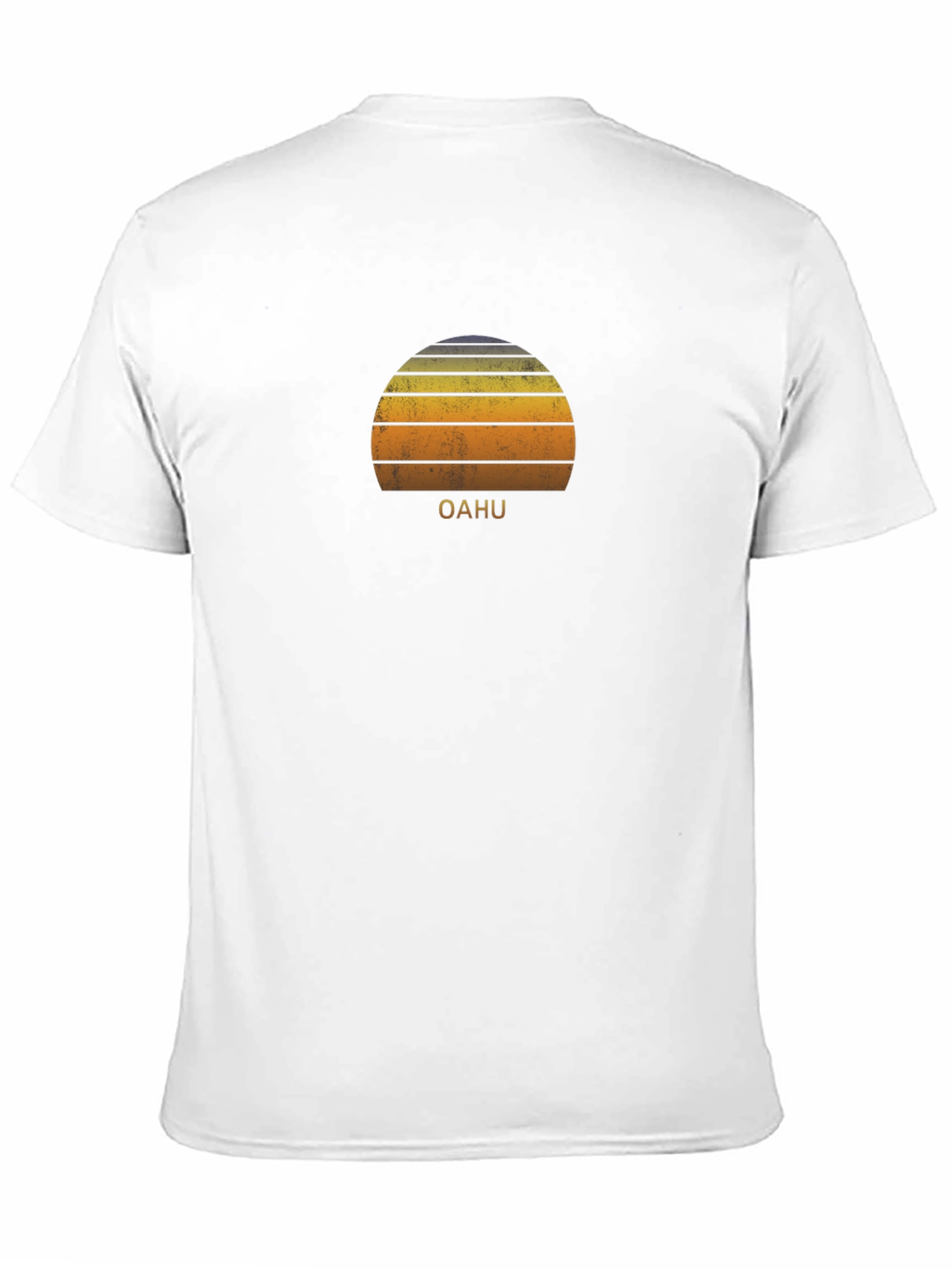 Oahu Sunset Graphic Tee - Retro Style