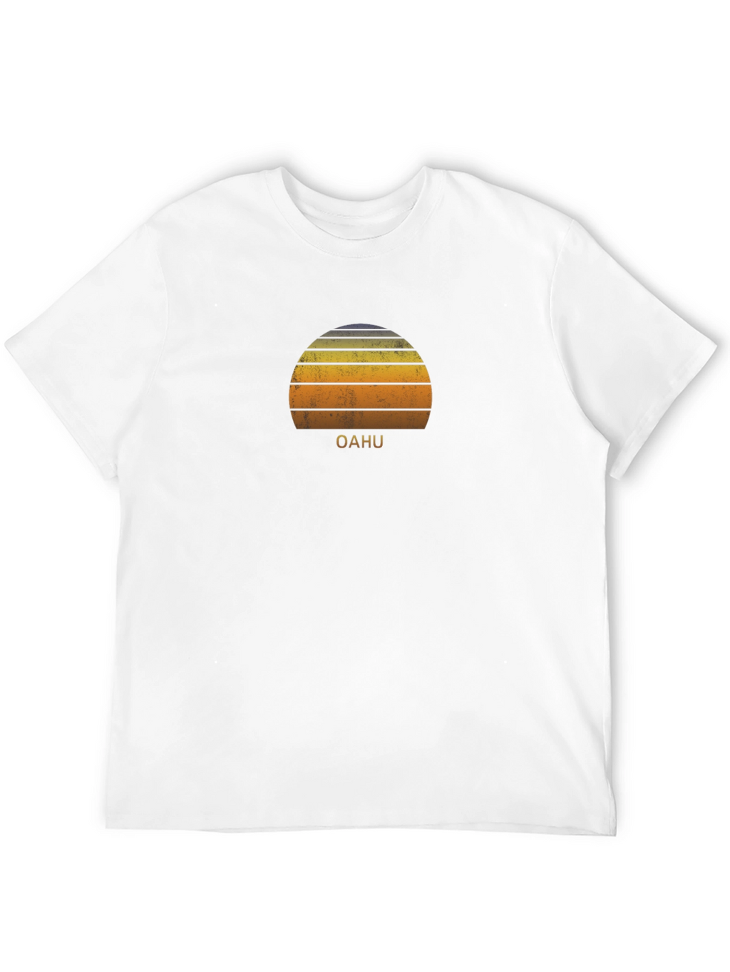 Oahu Sunset Graphic Tee - Retro Style