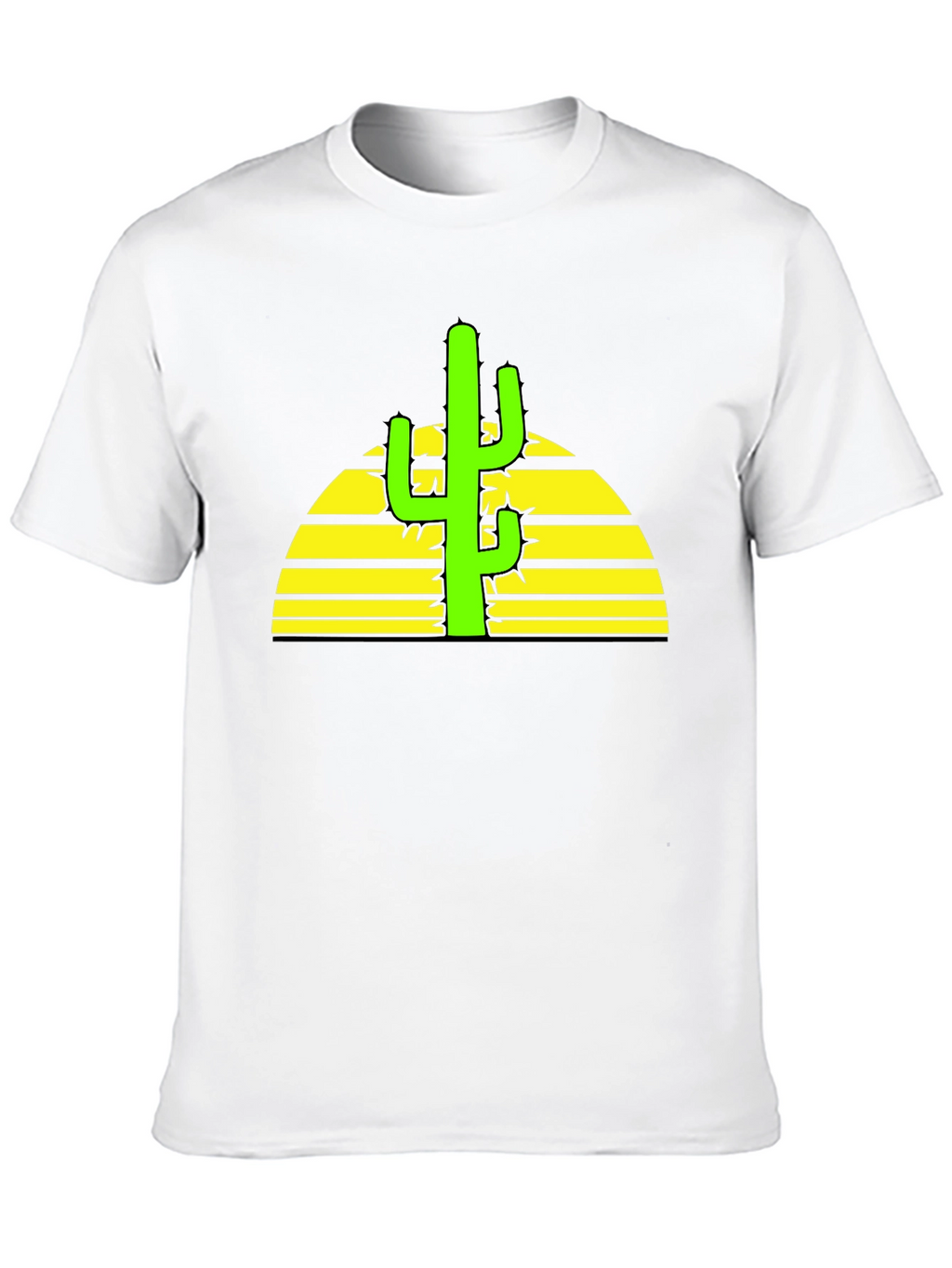 Cactus Sunset Graphic Tee - Desert Vibes