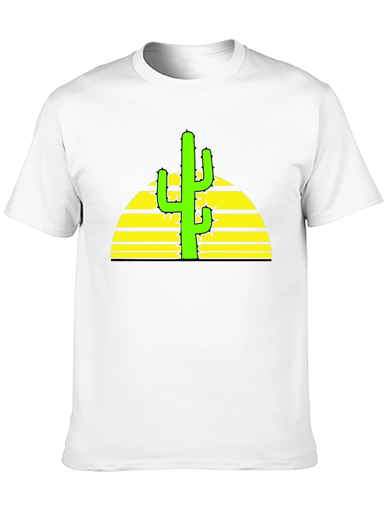 Cactus Sunset Graphic Tee - Desert Vibes