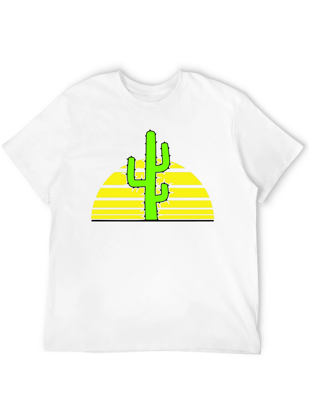 Cactus Sunset Graphic Tee - Desert Vibes