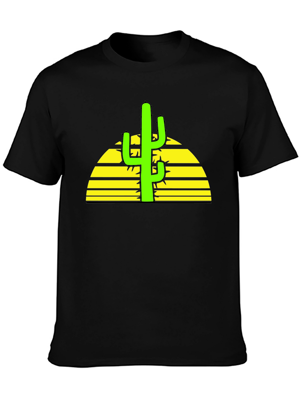 Cactus Sunset Graphic Tee - Desert Vibes