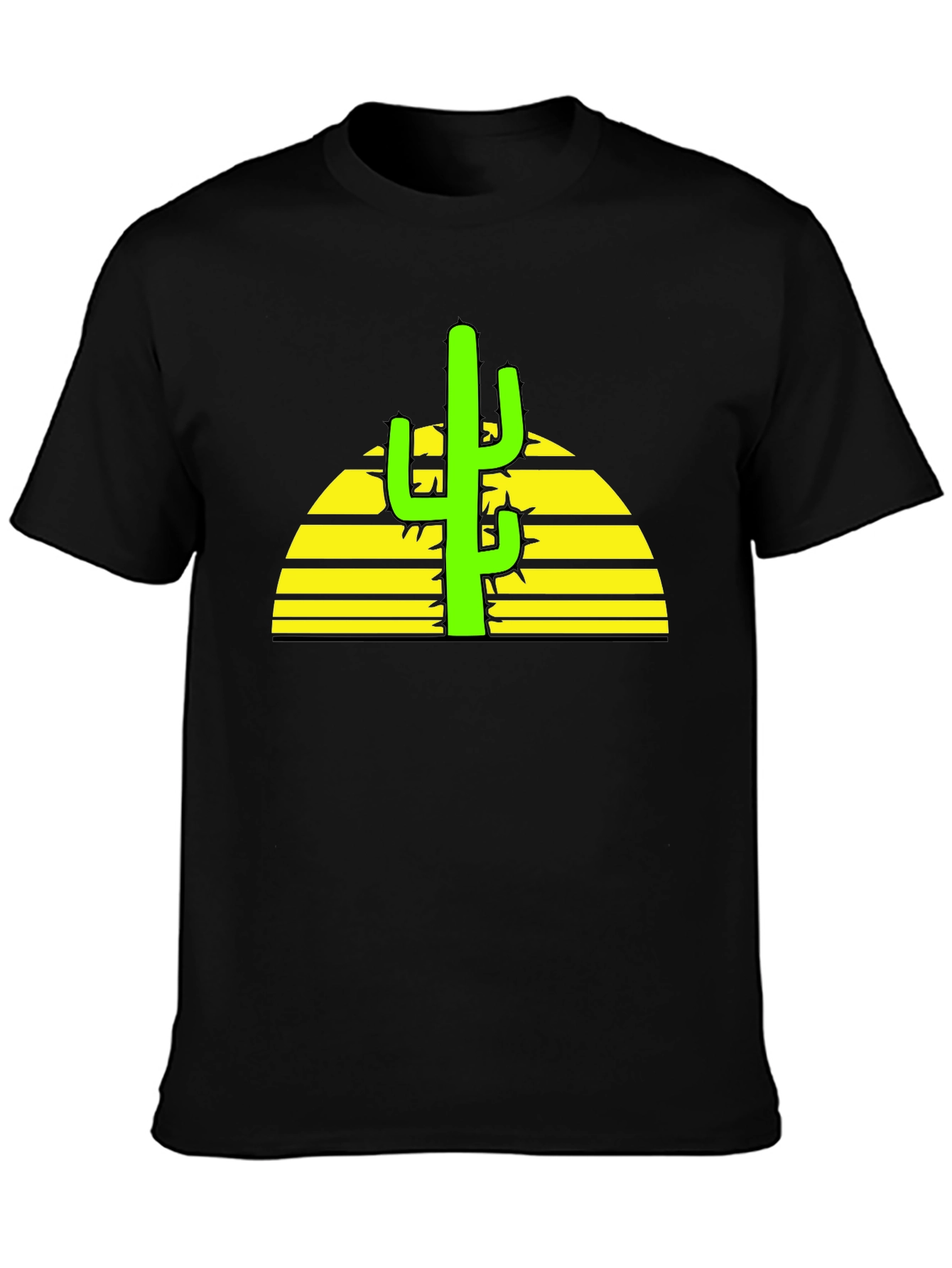 Cactus Sunset Graphic Tee - Desert Vibes