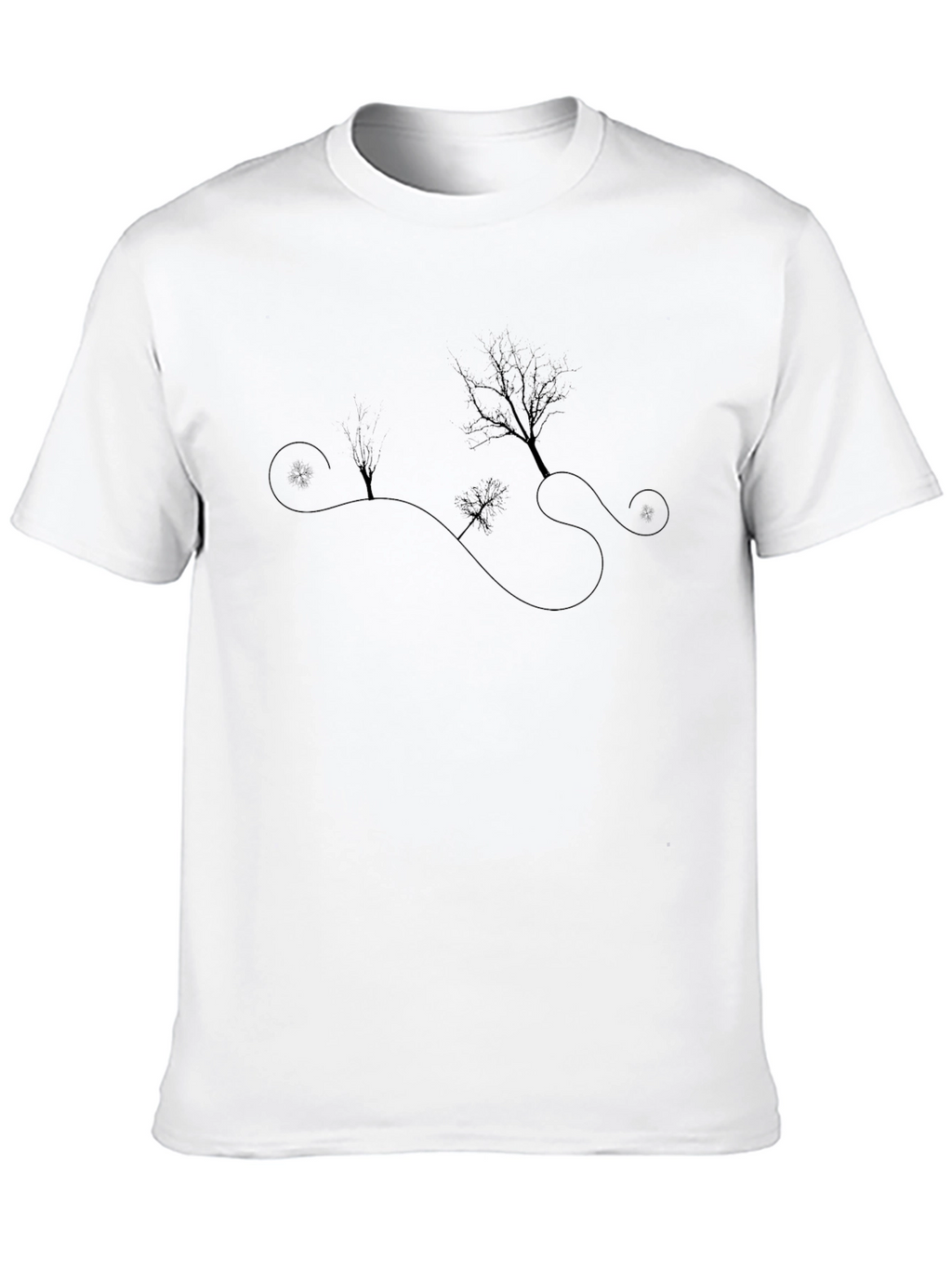 Silhouette Landscape Graphic Tee - Modern Style