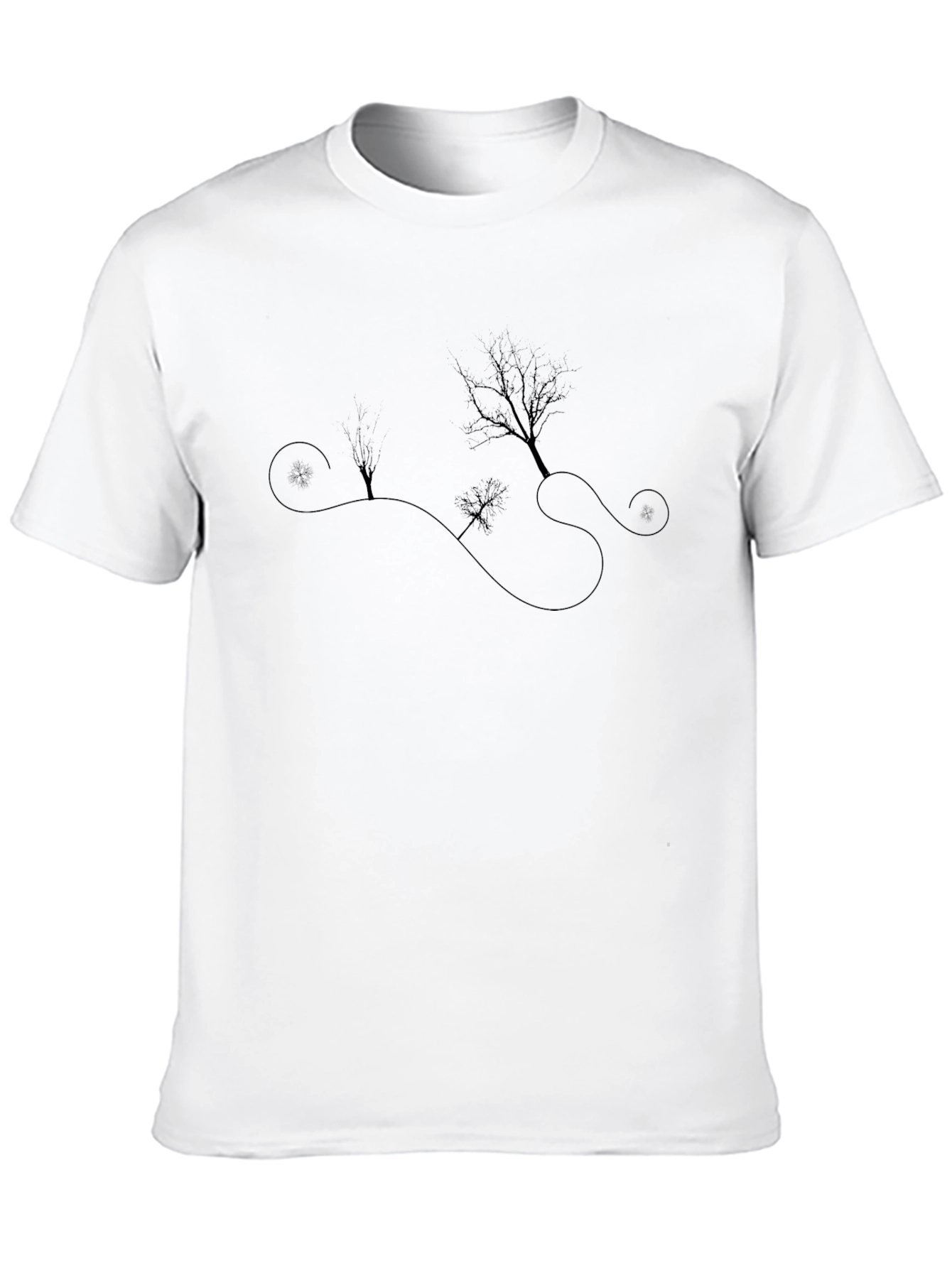Silhouette Landscape Graphic Tee - Modern Style