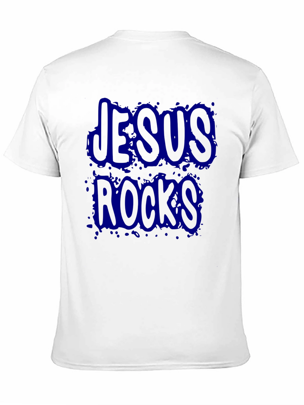 Jesus Rocks Black Graphic T-Shirt