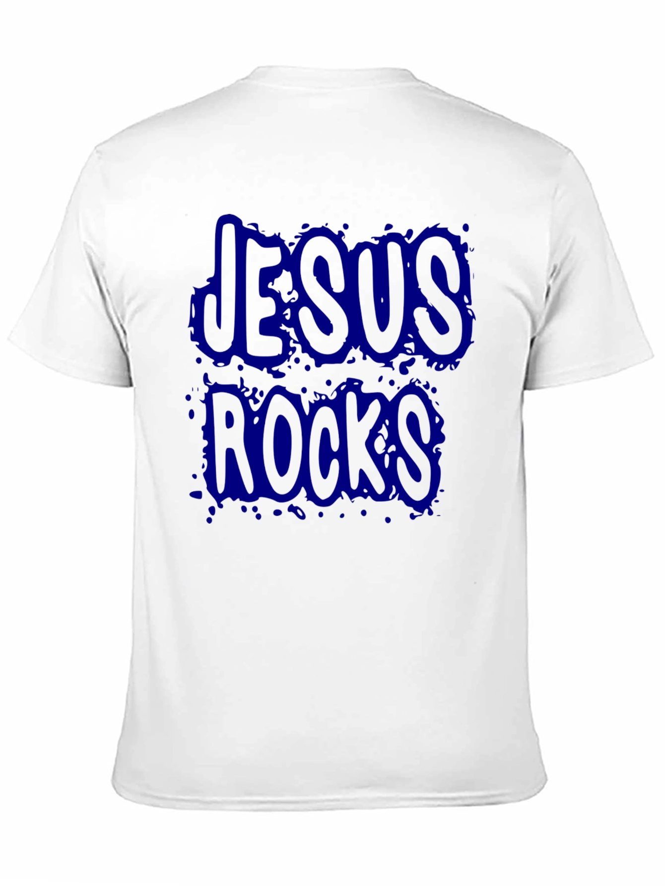 Jesus Rocks Black Graphic T-Shirt