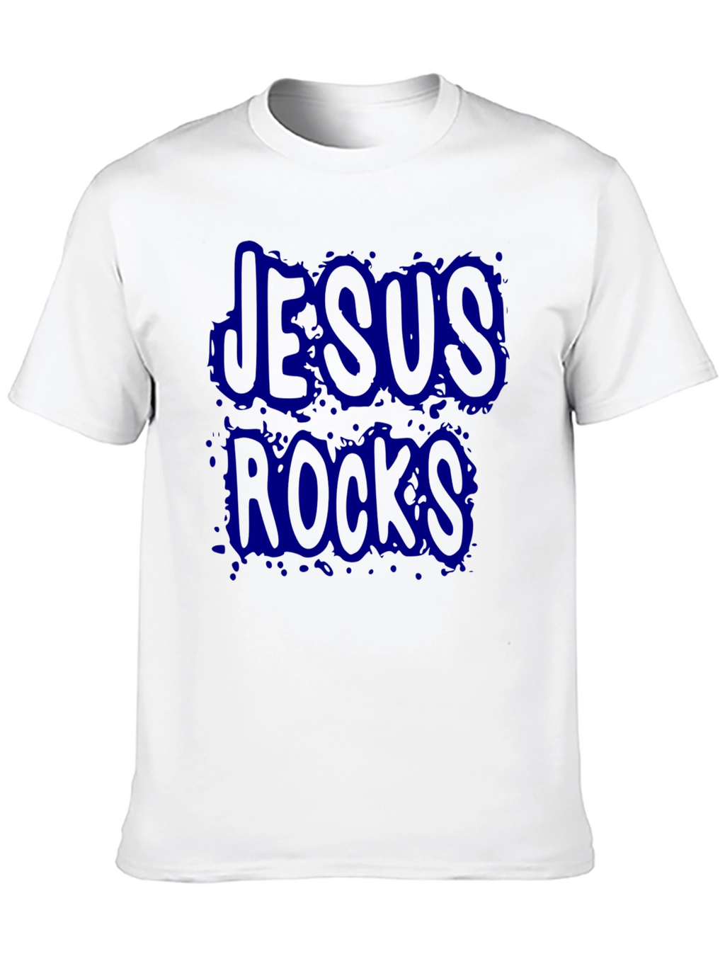 Jesus Rocks Black Graphic T-Shirt