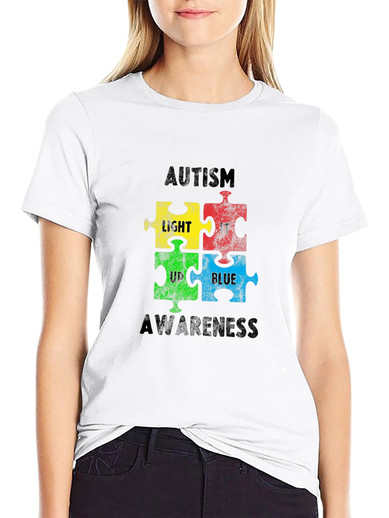 Autism Awareness Puzzle Piece T-Shirt