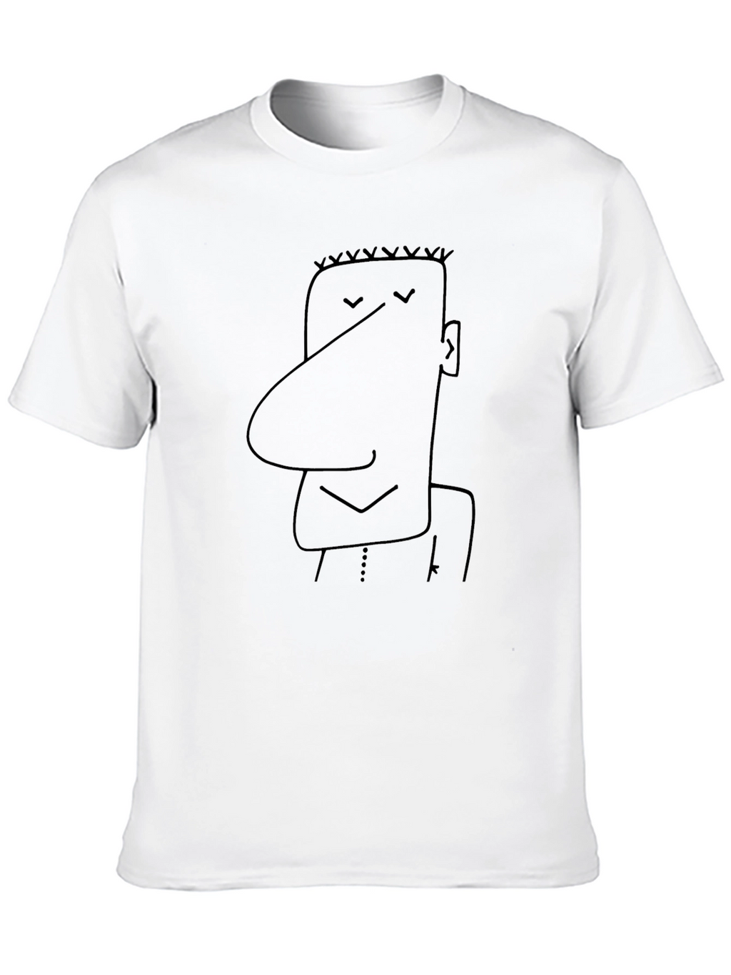 Funny Cartoon Character Black T-Shirt