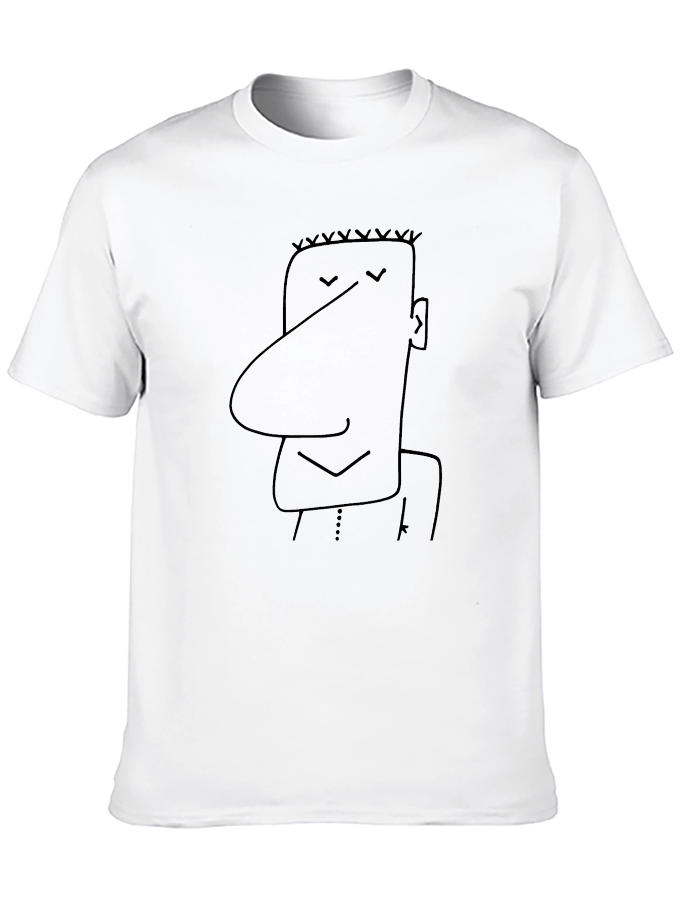 Funny Cartoon Character Black T-Shirt