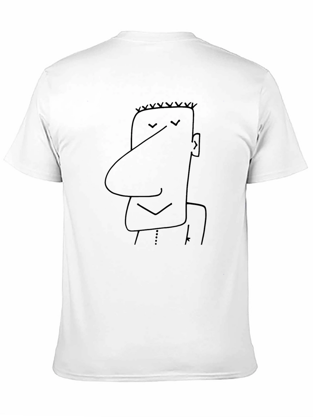 Funny Cartoon Character Black T-Shirt