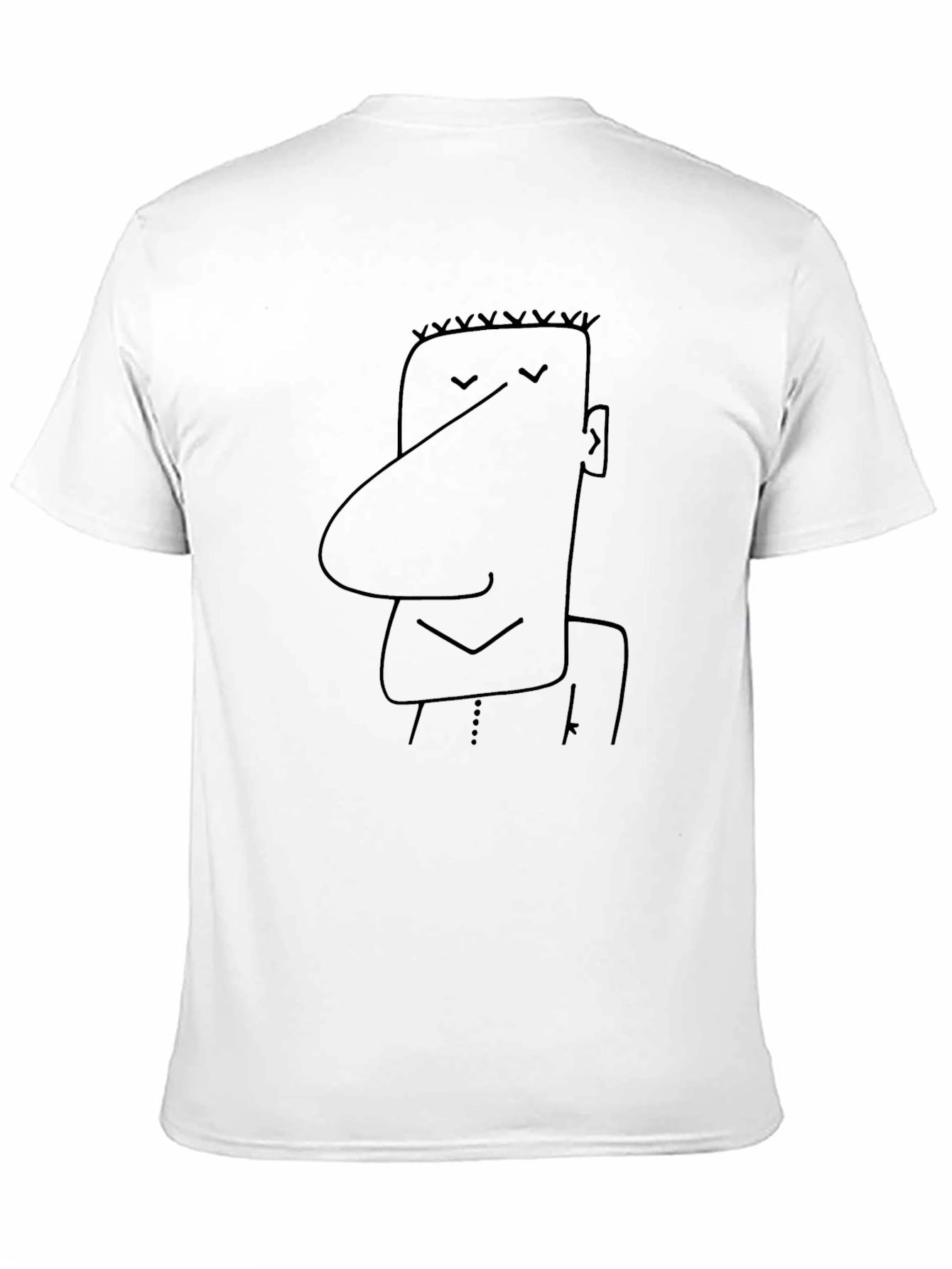 Funny Cartoon Character Black T-Shirt
