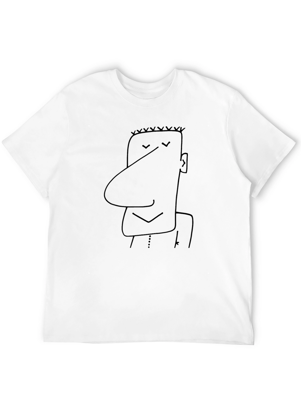 Funny Cartoon Character Black T-Shirt