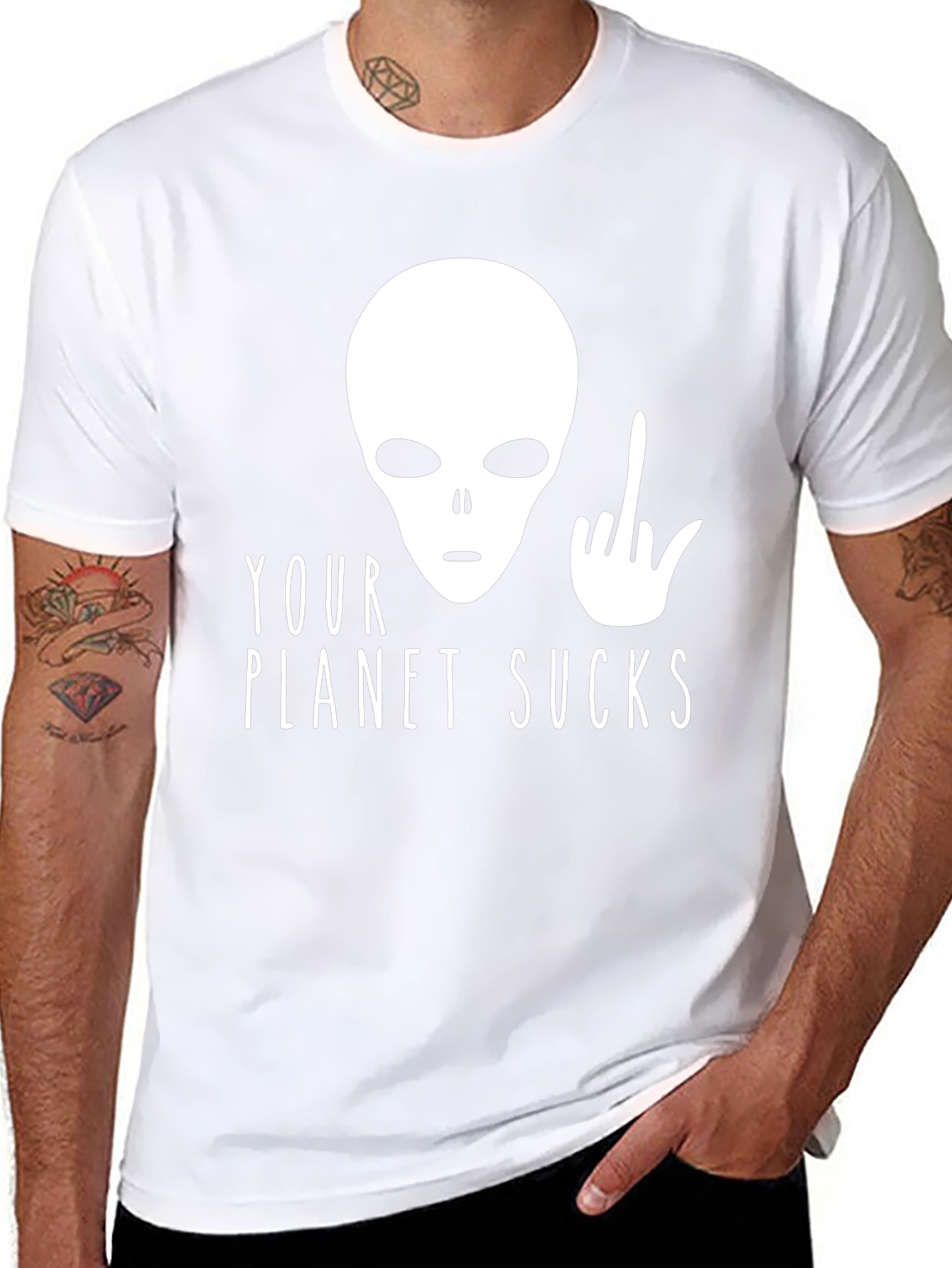 Your Planet Sucks Alien T-Shirt