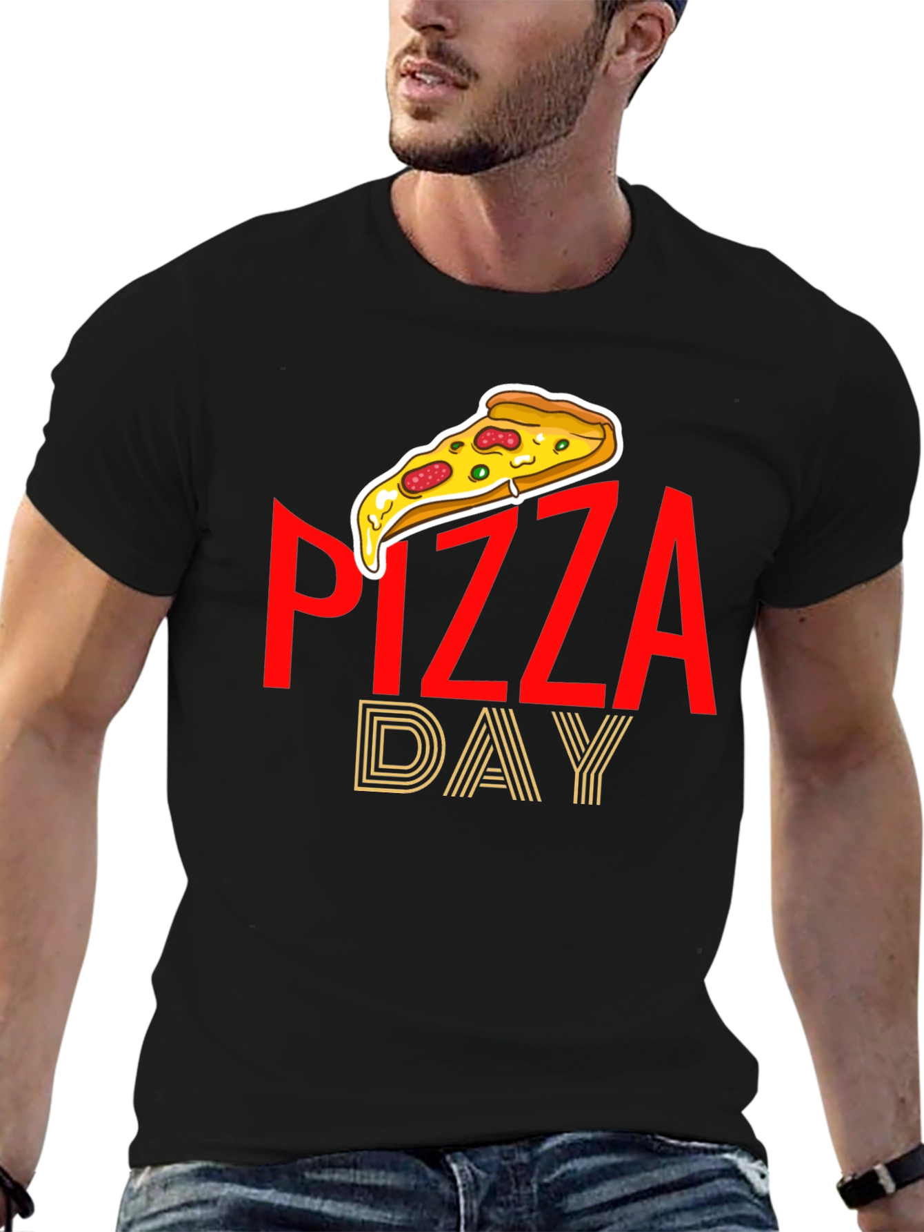 Pizza Day Graphic Tee - Casual Comfort