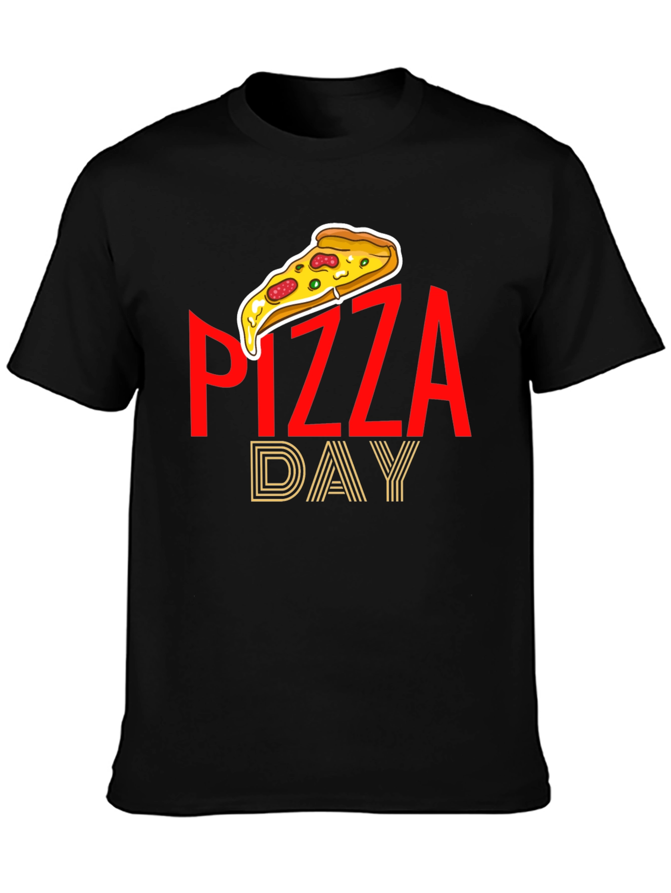Pizza Day Graphic Tee - Casual Comfort