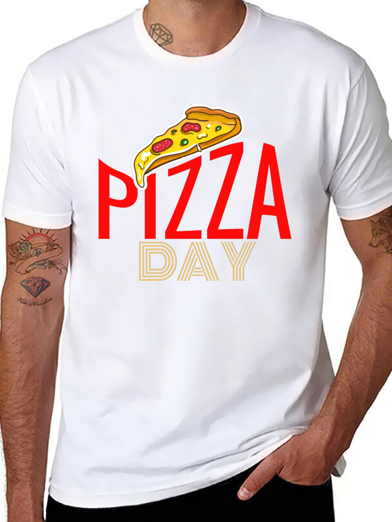 Pizza Day Graphic Tee - Casual Comfort