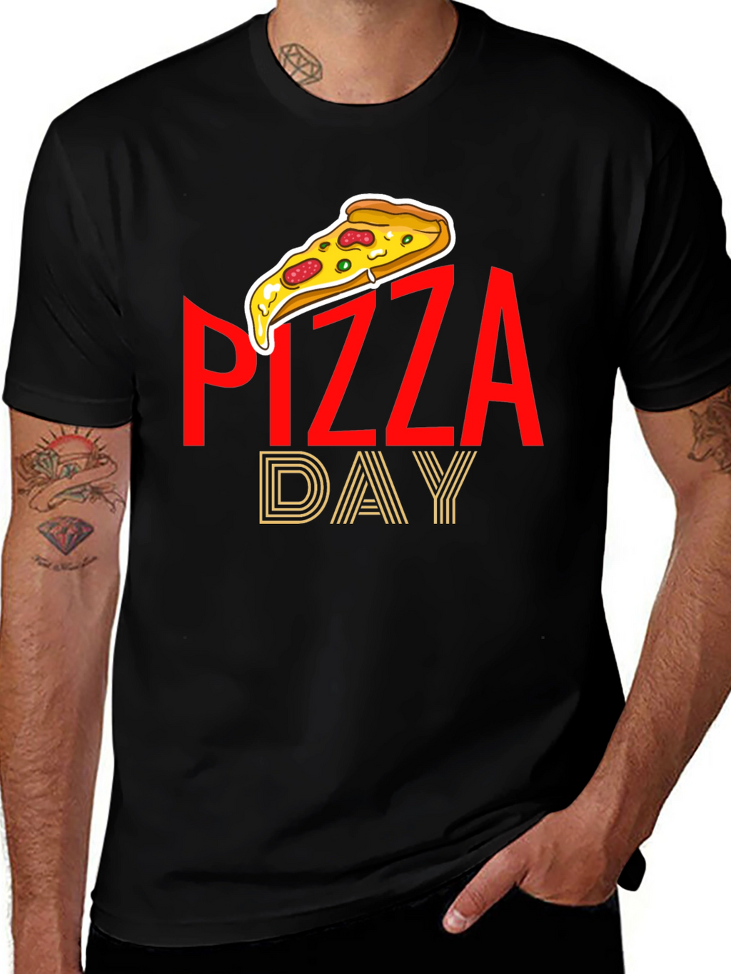 Pizza Day Graphic Tee - Casual Comfort