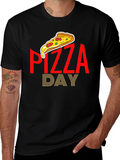 Pizza Day Graphic Tee - Casual Comfort