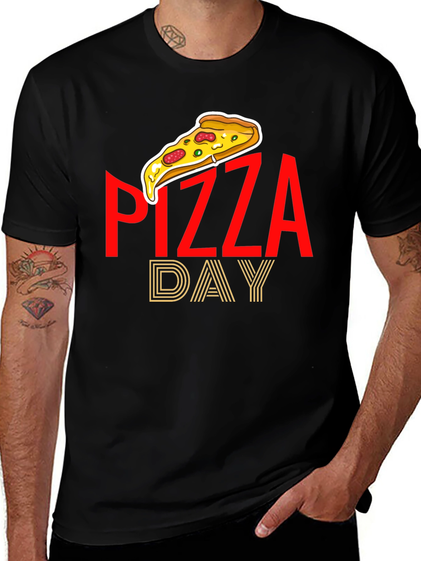 Pizza Day Graphic Tee - Casual Comfort