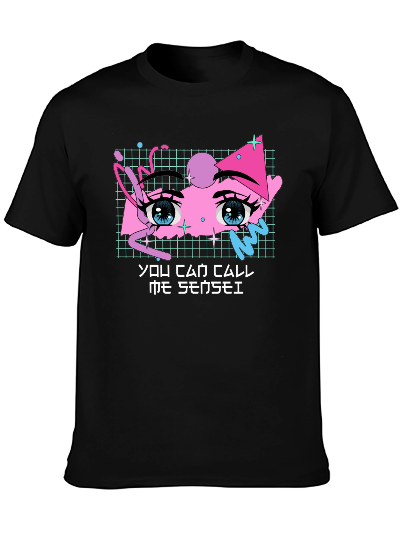 Anime Eyes Graphic Tee - You Can Call Me Sensei