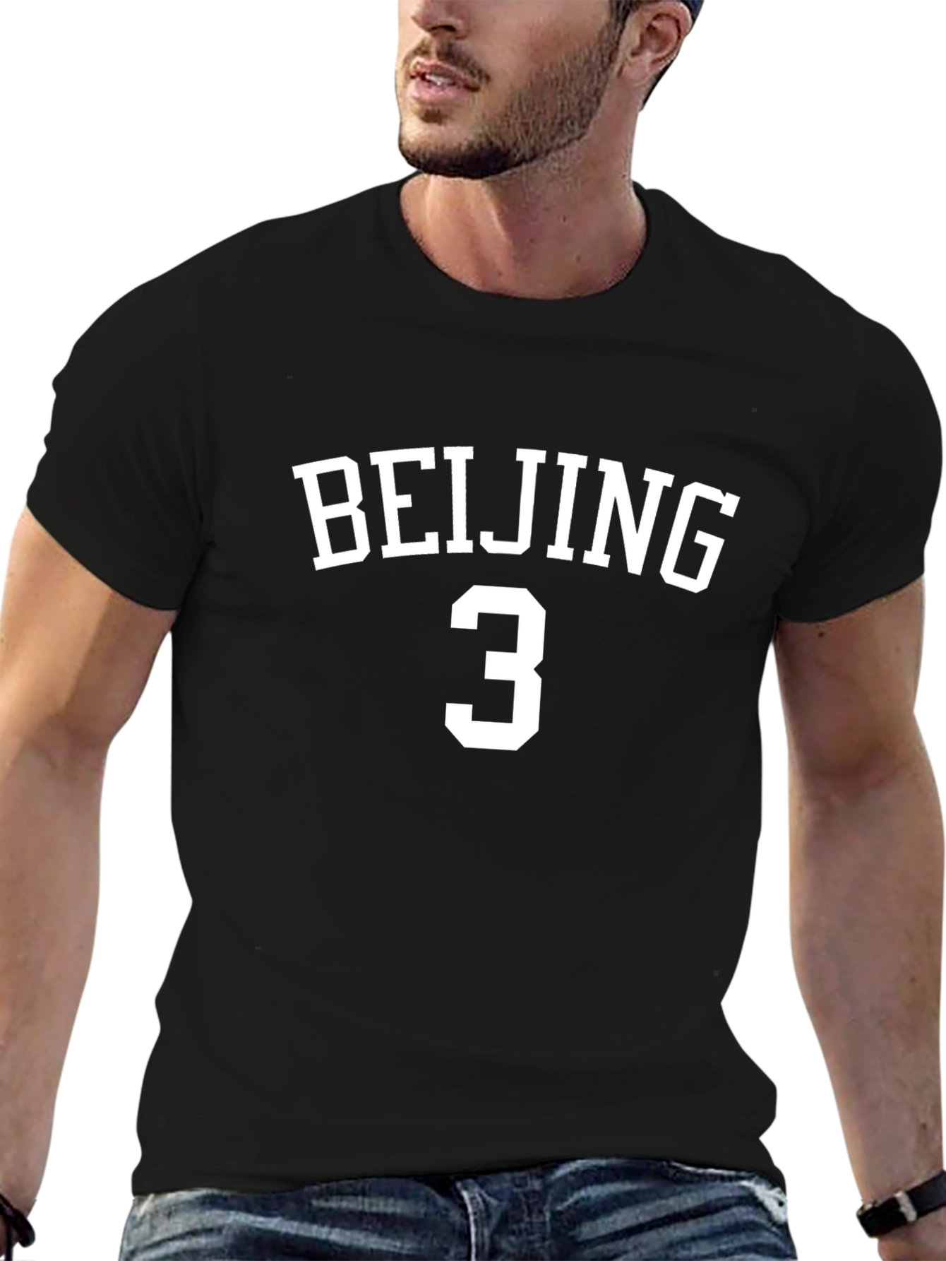 Beijing 3 Black Graphic T-Shirt